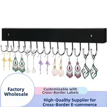 Κρεμάστρα τοίχου με 14 γάντζους, ξύλινη κατασκευή, μοντέρνο μινιμαλιστικό στυλ, φορτίο 3–5 κιλά