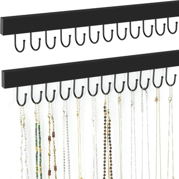 Κρεμάστρα τοίχου με 14 γάντζους, ξύλινη κατασκευή, μοντέρνο μινιμαλιστικό στυλ, φορτίο 3–5 κιλά