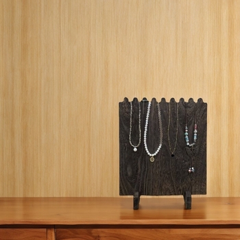 Ξύλινη βάση προβολής κολιών με 8 θέσεις, μοντέρνο μινιμαλιστικό στυλ, πολυλειτουργική για κοσμήματα, βάρος 407 γρ