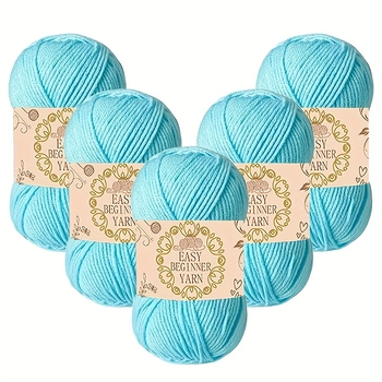 Loptice od mliječne pamučne pređe, 4-slojna, nježno češljane, za ručno kukičanje i DIY igrice