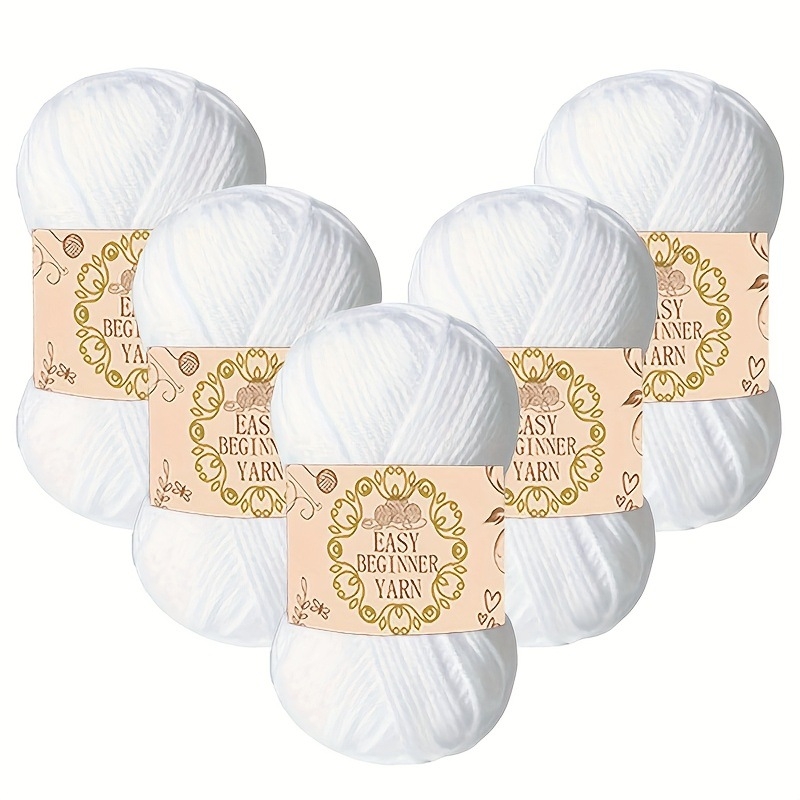 Loptice od mliječne pamučne pređe, 4-slojna, nježno češljane, za ručno kukičanje i DIY igrice