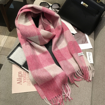 Šalle - (100% vilna; Warp adījums; silta; ziema; stils: elegantais, minimālists)