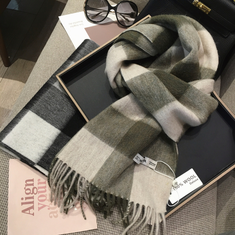 Šalle - (100% vilna; Warp adījums; silta; ziema; stils: elegantais, minimālists)