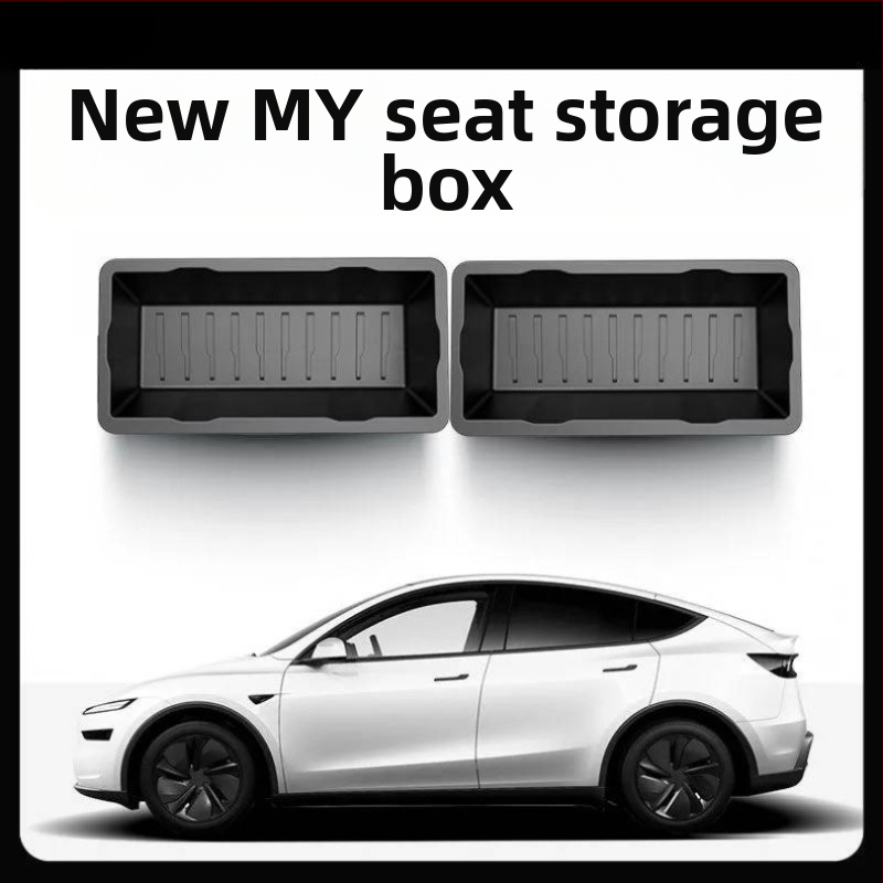 Sēdekļa apakšas uzglabāšanas kastīte ar izvilkšanas mehānisma atjaunotajam Tesla Model Y – iekšējais aksesuārs, plastmasa, pielāgojama, logotipa drukāšana iespējama, preces kods 30ZH8394492307