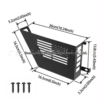 Μεταλλική θήκη αποθήκευσης για μπροστινή πόρτα του Wrangler JK – κατάλληλη για 2/4 πόρτες, μοντέλο JDM0309, μάρκα Zhi Cheng
