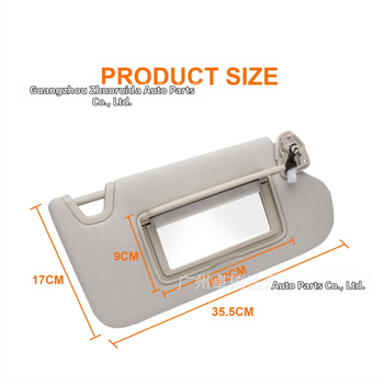 Κιτ ηλιοπροστασίας αυτοκινήτου με φως, αριστερή και δεξιά ζεύγος, ABS, μοντέλο 96401-3TA2A, συμβατό με Nissan Altima 2013-2018