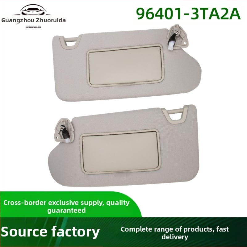 Automobilio saulės skydelis su šviesa, kairysis ir dešinysis komplektas, ABS, 96401-3TA2A, suderinamas su Nissan Altima 2013-2018