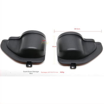 Πλαστικό κουτί αποθήκευσης πόρτας αυτοκινήτου για Jeep Wrangler JL 4-θυρών 2011–2017, αδιάβροχο, εγκατάσταση τύπου καθίσματος