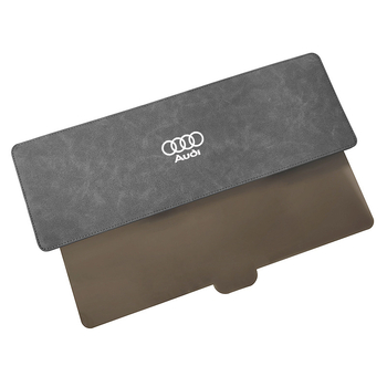 Produženi sunčani vizir za Audi, koža, Snap-in ugradnja, ispis loga marke, originalni stil