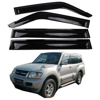 Akrilni zaštitnici od kiše za Mitsubishi Pajero V73/V93 (1999-2005), ljepilni način ugradnje, komplet od 4 komada