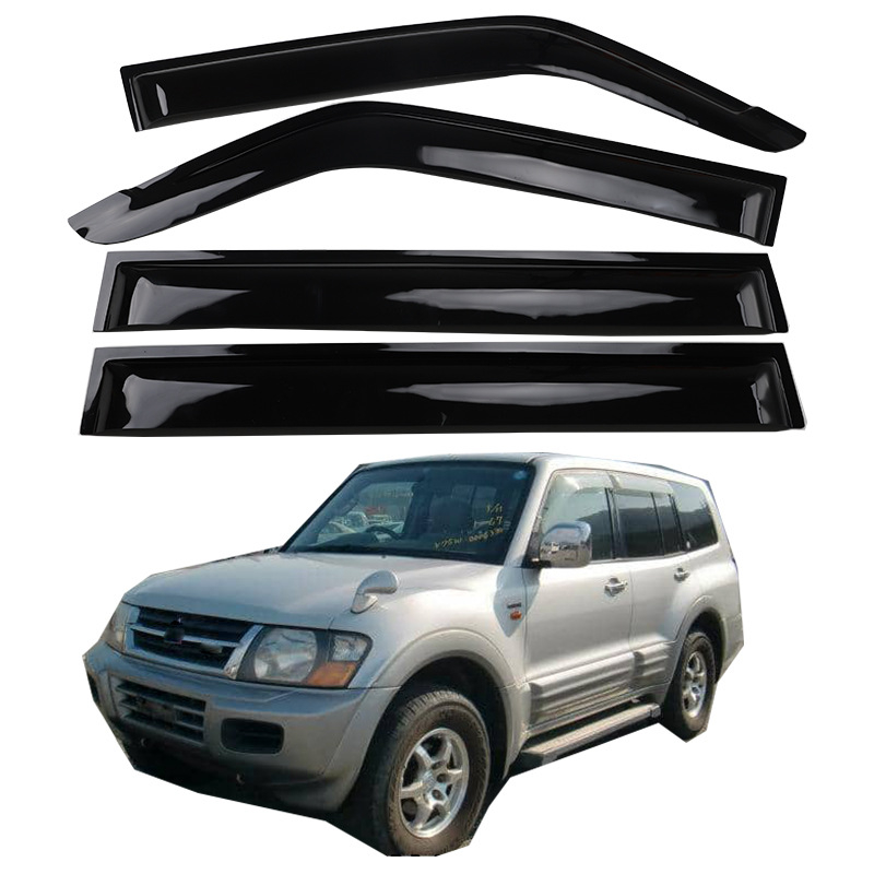 Akrilni zaštitnici od kiše za Mitsubishi Pajero V73/V93 (1999-2005), ljepilni način ugradnje, komplet od 4 komada