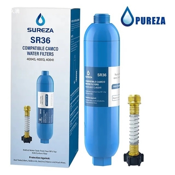 RV воден филтър картридж с връзка към градински маркуч – ABS пластмасова глава, напояване чрез гравитация