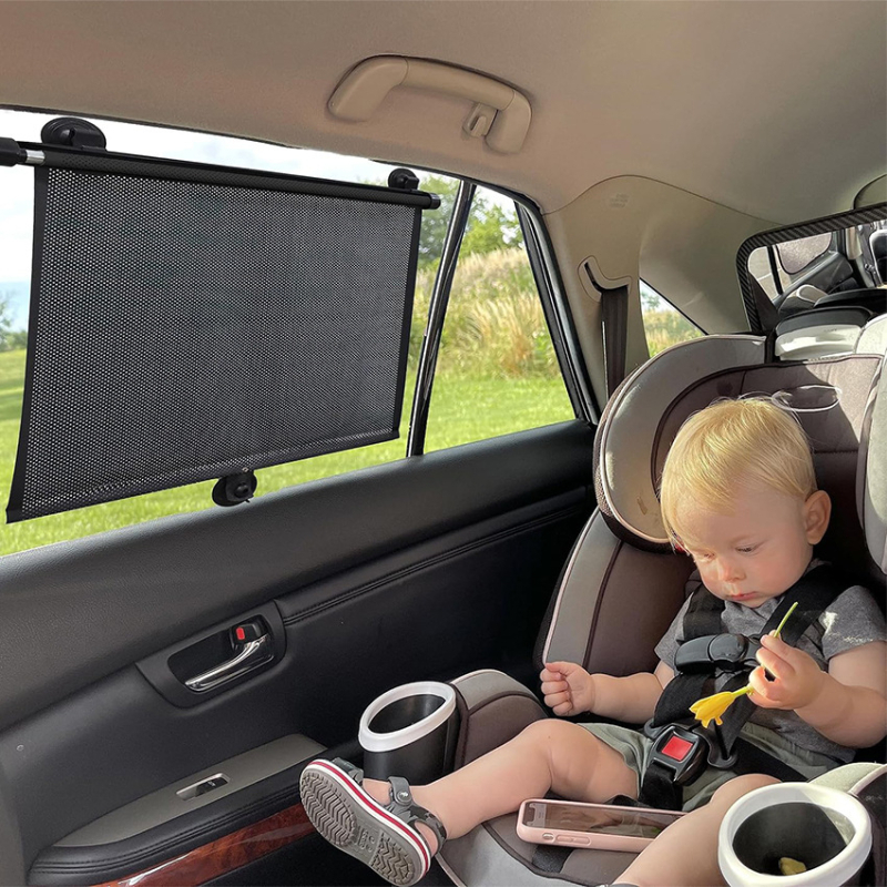 Proširiva auto-sjena s rolo tipom, PVC, poluprozirna, universalna kompatibilnost, prilagodljiva obrada