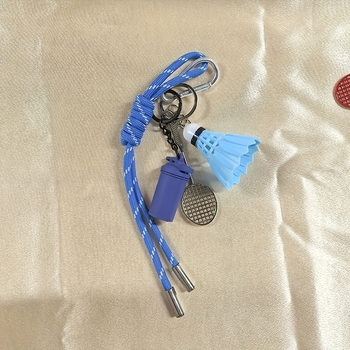 DIY aranyos pingpong ütő nylon zsinór kulcstartó – kiegészítő a táskádhoz