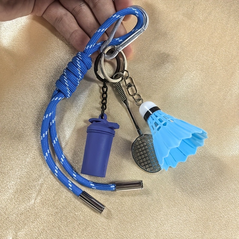 DIY aranyos pingpong ütő nylon zsinór kulcstartó – kiegészítő a táskádhoz