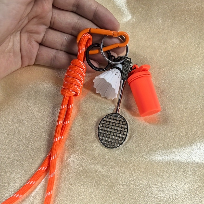 DIY aranyos pingpong ütő nylon zsinór kulcstartó – kiegészítő a táskádhoz