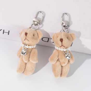 Kulcstartó puha plüss maci dizájn, elektronikus csat, anyag: héj, kínai stílus