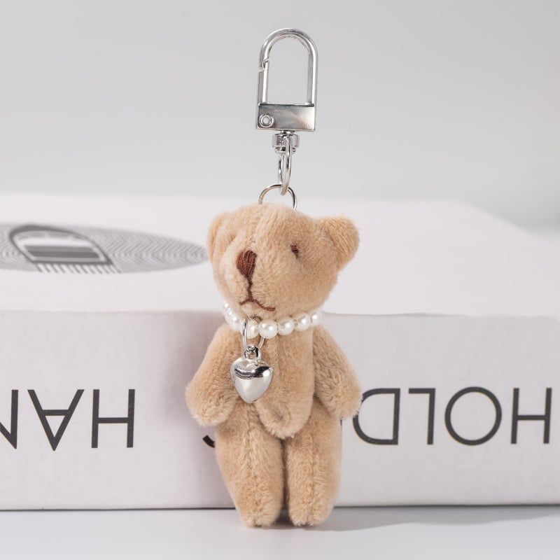 Kulcstartó puha plüss maci dizájn, elektronikus csat, anyag: héj, kínai stílus