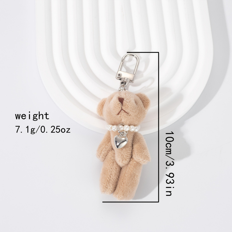 Kulcstartó puha plüss maci dizájn, elektronikus csat, anyag: héj, kínai stílus