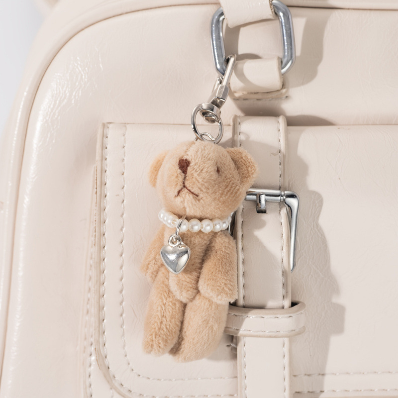 Kulcstartó puha plüss maci dizájn, elektronikus csat, anyag: héj, kínai stílus