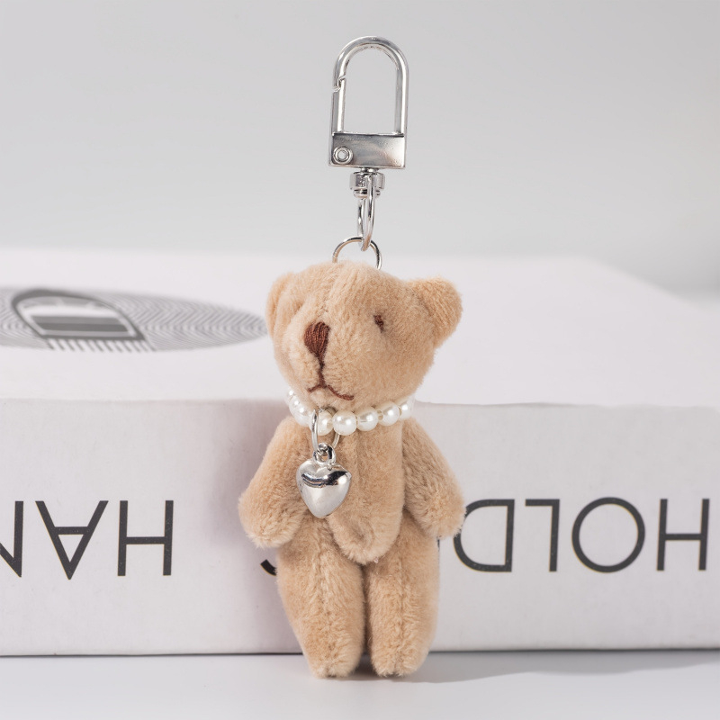 Kulcstartó puha plüss maci dizájn, elektronikus csat, anyag: héj, kínai stílus