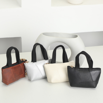 Atslēgu piekariņš – mini monētu maciņš ar radošu šūšanu, ausu austiņu maciņš, ģeometrisks raksts, PU materiāls (Zīmols: Qiaomaiyi; Materiāls: PU; Raksts: Geometrisks; Funkcija: Var glabāt)