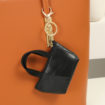Atslēgu piekariņš – mini monētu maciņš ar radošu šūšanu, ausu austiņu maciņš, ģeometrisks raksts, PU materiāls (Zīmols: Qiaomaiyi; Materiāls: PU; Raksts: Geometrisks; Funkcija: Var glabāt)