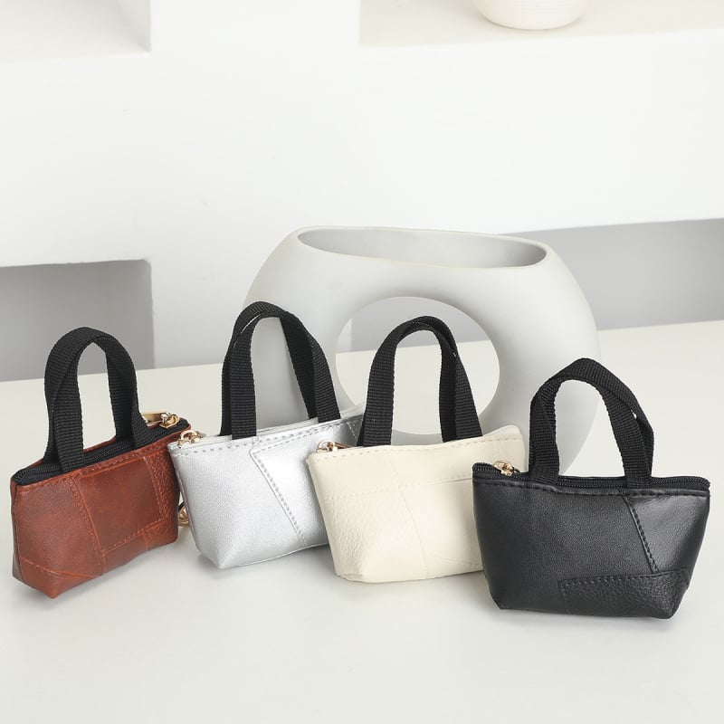 Atslēgu piekariņš – mini monētu maciņš ar radošu šūšanu, ausu austiņu maciņš, ģeometrisks raksts, PU materiāls (Zīmols: Qiaomaiyi; Materiāls: PU; Raksts: Geometrisks; Funkcija: Var glabāt)