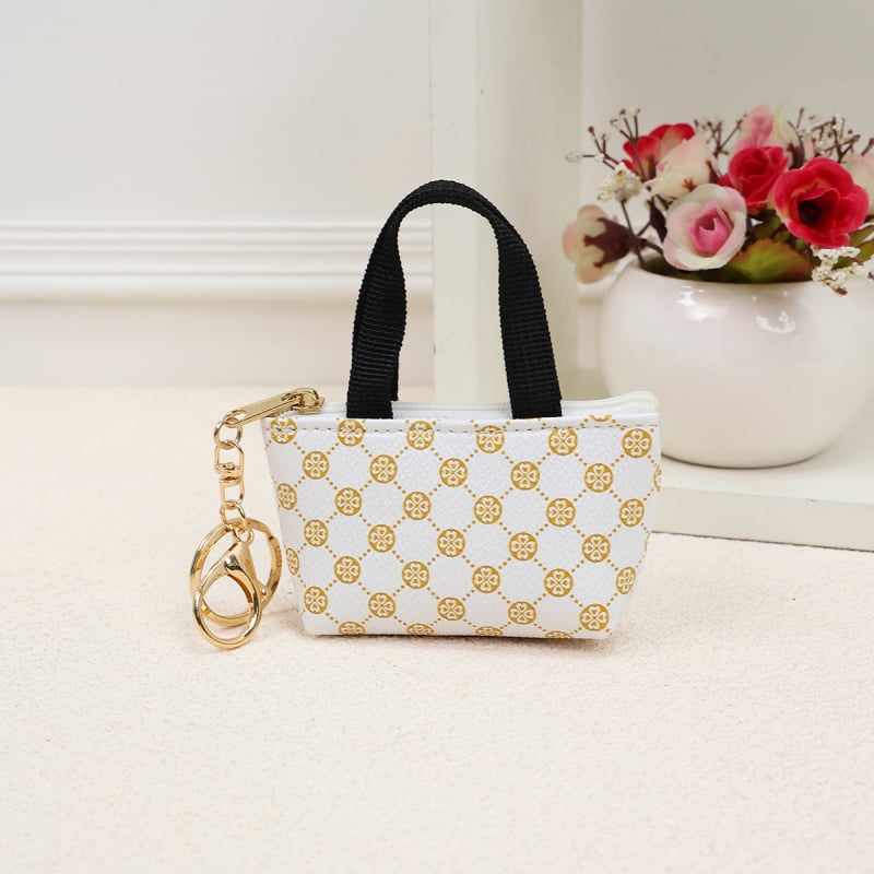 Atslēgu piekariņš – mini monētu maciņš ar radošu šūšanu, ausu austiņu maciņš, ģeometrisks raksts, PU materiāls (Zīmols: Qiaomaiyi; Materiāls: PU; Raksts: Geometrisks; Funkcija: Var glabāt)