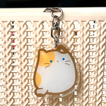 Kulcstartó 2D animációs macska - akril - normál csomagolás - hétköznapi stílus