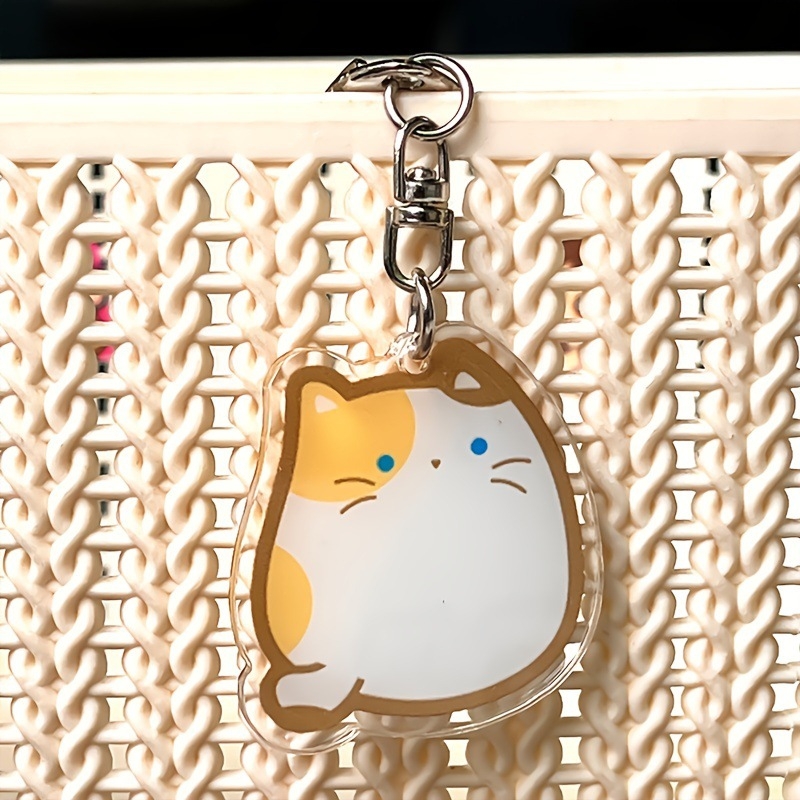 Kulcstartó 2D animációs macska - akril - normál csomagolás - hétköznapi stílus