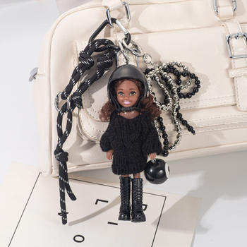 Αξεσουάρ κλειδιών – Κορεατικό στυλ κράνος κούκλας από κράμα ψευδάργύρου, αρ. L541, στυλ προσωπικό