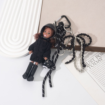 Αξεσουάρ κλειδιών – Κορεατικό στυλ κράνος κούκλας από κράμα ψευδάργύρου, αρ. L541, στυλ προσωπικό