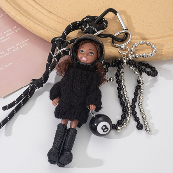 Αξεσουάρ κλειδιών – Κορεατικό στυλ κράνος κούκλας από κράμα ψευδάργύρου, αρ. L541, στυλ προσωπικό