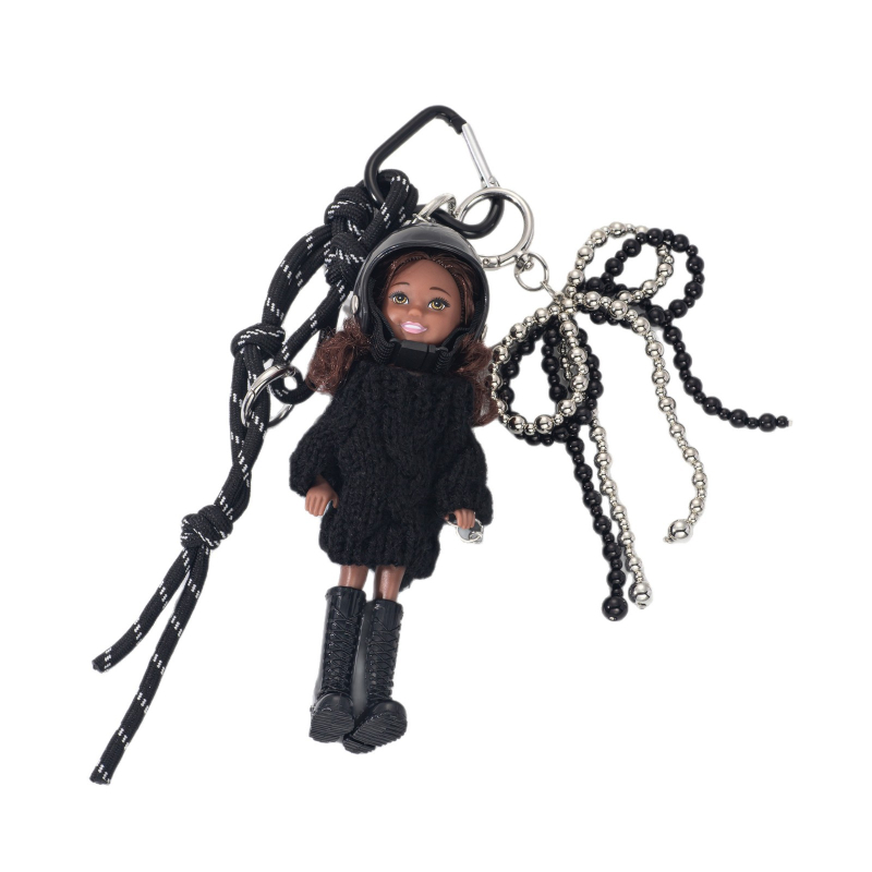 Atslēgu piekariņš – Korejas stilā leļļu ķivere no cinka sakausējuma, preces Nr. L541, personīgais stils