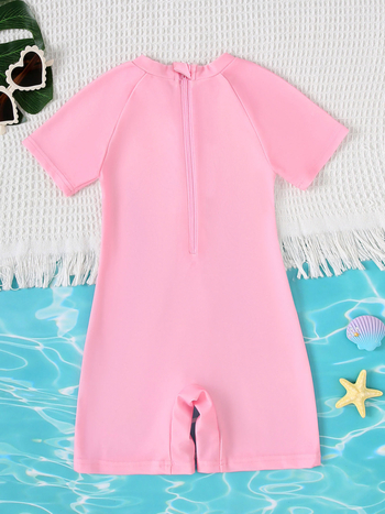 Μαγιό μονόκερος για κορίτσια, ενός κομματιού, UV προστασία, 95% πολυεστέρας, για ηλικίες 3–8 ετών, καλοκαίρι 2025