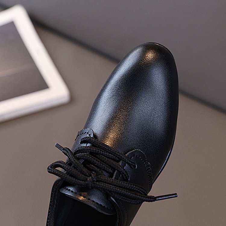 Bērnu ādas kurpes, universālas, virsma no sintētiskas ādas, 7–12 gadiem, stils: Elegants ikdienas stils