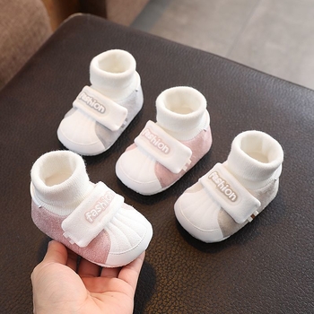 Dječje čarapaste tenisice – gornji dio od pamuka, potplat od pamuka, casual za predhodno hodanje, 6–12 mjeseci