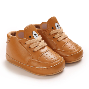 Dječje cipele za učenje hodanja 6–12 mjeseci, antisklizijska mekana potplata, gornji dio od umjetne kože, ulošak i podstava od ovčje kože, prednje vezanje, korejski stil, unisex, za zimu/proljeće i jesen
