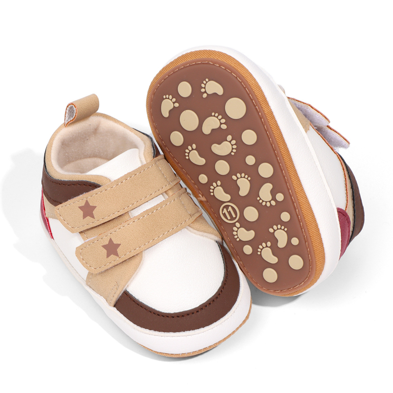 Unisex Παπούτσια για νήπια — PU Άνω μέρος, Κλείσιμο Velcro, Διαπνέοντα, Αντιολίσθηση, Άνοιξη-Φθινοπωρο
