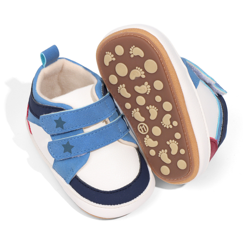 Unisex Παπούτσια για νήπια — PU Άνω μέρος, Κλείσιμο Velcro, Διαπνέοντα, Αντιολίσθηση, Άνοιξη-Φθινοπωρο