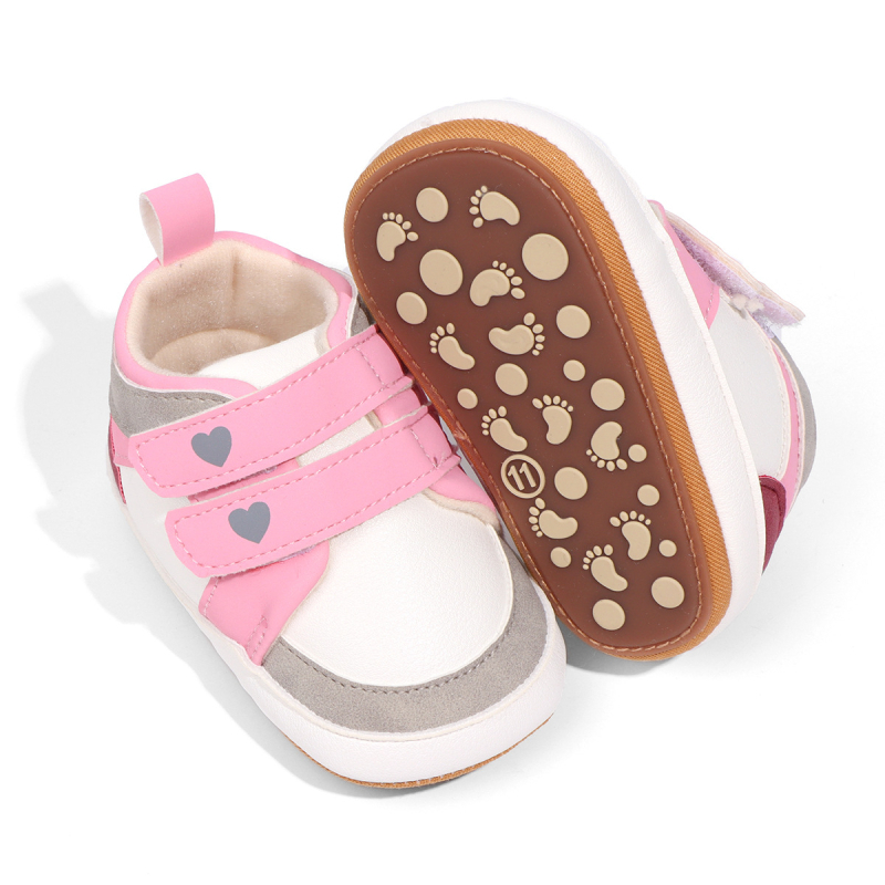 Unisex Παπούτσια για νήπια — PU Άνω μέρος, Κλείσιμο Velcro, Διαπνέοντα, Αντιολίσθηση, Άνοιξη-Φθινοπωρο