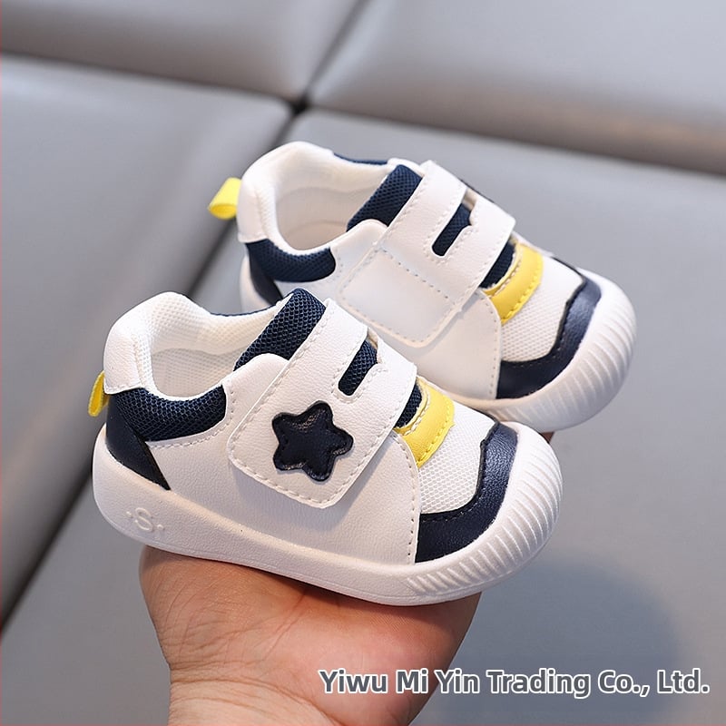 Unisex Παπούτσια για περπάτημα μωρού με επάνω μέρος από δίχτυ, διαπνέοντα, αντιολισθητική σόλα, για 12–36 μηνών