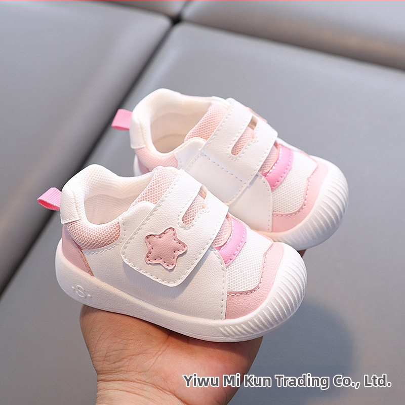 Unisex Παπούτσια για περπάτημα μωρού με επάνω μέρος από δίχτυ, διαπνέοντα, αντιολισθητική σόλα, για 12–36 μηνών