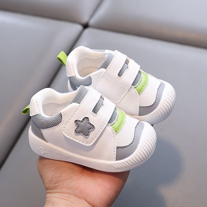 Unisex Παπούτσια για περπάτημα μωρού με επάνω μέρος από δίχτυ, διαπνέοντα, αντιολισθητική σόλα, για 12–36 μηνών