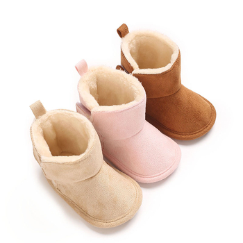 Βαμβακερά Παπούτσια Μωρού, Unisex, Κλείσιμο Με Αυτοκόλλητο, Χαμηλό Ύψος, 12–36 μηνών