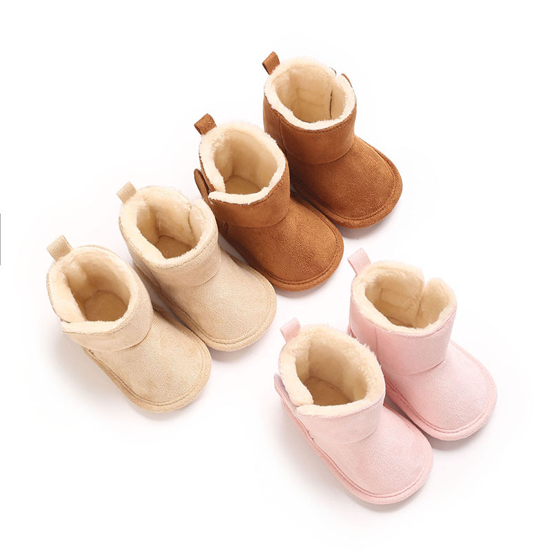 Βαμβακερά Παπούτσια Μωρού, Unisex, Κλείσιμο Με Αυτοκόλλητο, Χαμηλό Ύψος, 12–36 μηνών