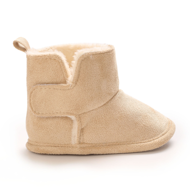 Βαμβακερά Παπούτσια Μωρού, Unisex, Κλείσιμο Με Αυτοκόλλητο, Χαμηλό Ύψος, 12–36 μηνών