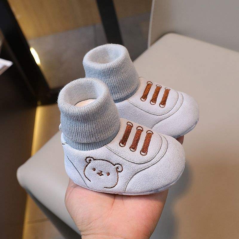 Prozračne dječje cipele za prve korake, gornji dio od nubuka, podstava od pamuka, protuklizne, za dob 6–12 mjeseci, unisex minimalistički stil