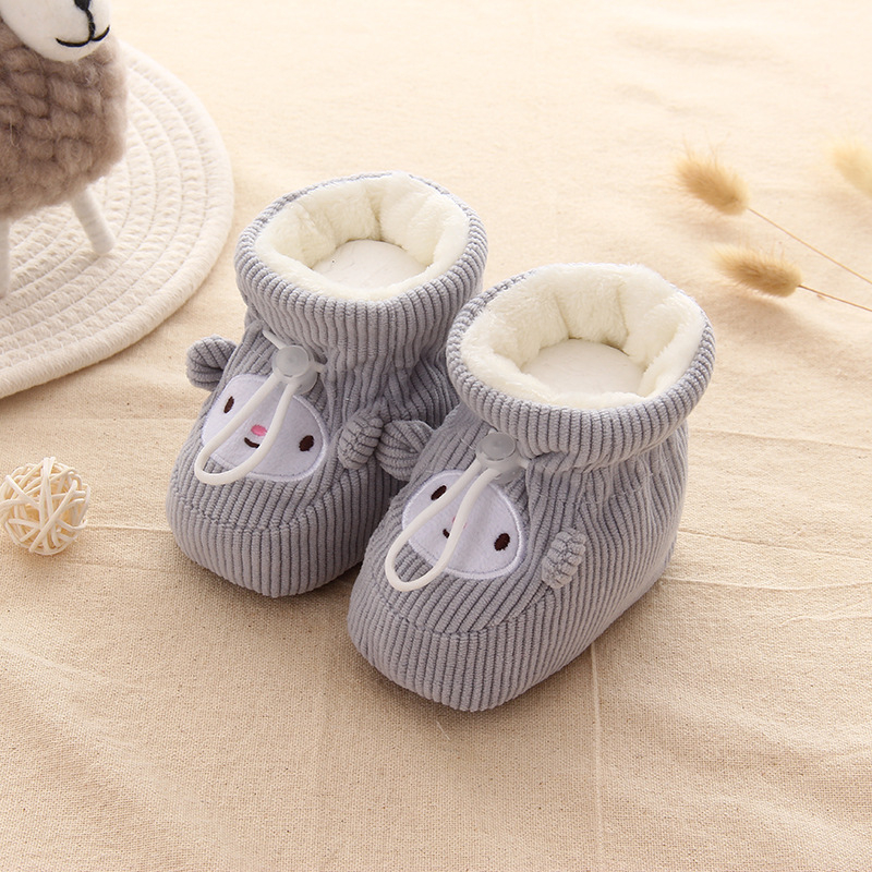 Dječje cipele s mekim potplatom od pamuka, gornji dio od kože goveda, srednja visina potkoljenice, uzorak crtani lik, zatvaranje prednjim vezivanjem